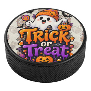 Palet de hockey Halloween fantôme mignon pour la f