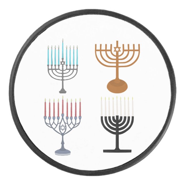 Palet De Hockey Hanoukka judaïsme religion juive (Devant)
