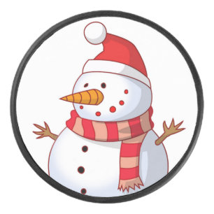 PALET DE HOCKEY HIVER SNOWMAN