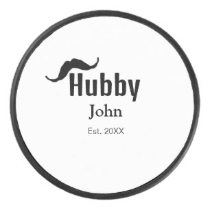 Palet De Hockey Hubby mari ajouter nom date année moustache simple
