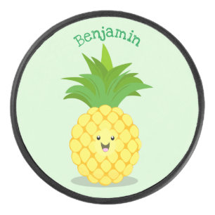 Palet De Hockey Illustration d'ananas mignon