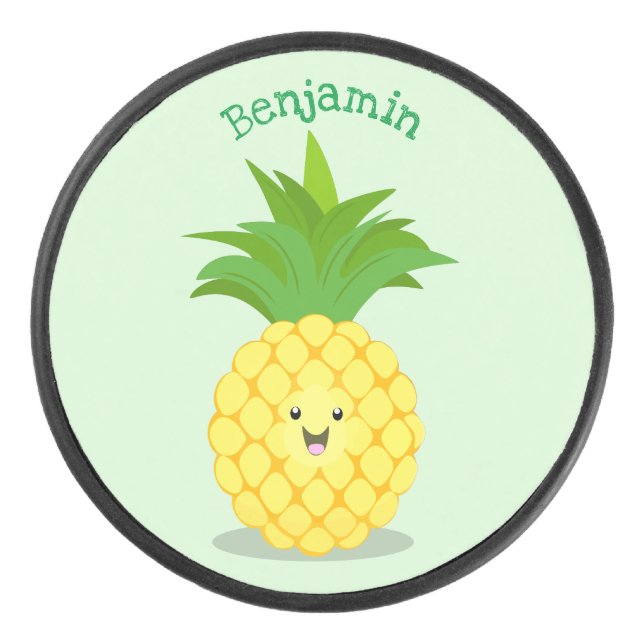 Palet De Hockey Illustration d'ananas mignon (Devant)