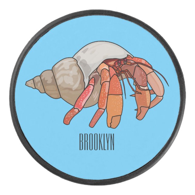 Palet De Hockey Illustration de crabe ermite (Devant)