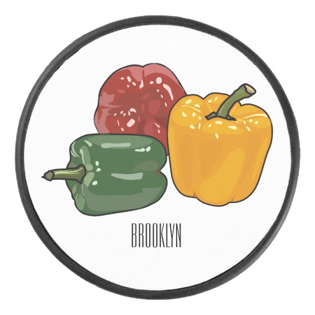Palet De Hockey Illustration de dessin de Capsicum (Devant)