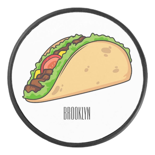 Palet De Hockey Illustration de dessin sur Taco (Devant)