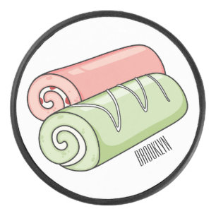 Palet De Hockey Illustration de gâteau suisse roll / roll