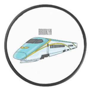 Palet De Hockey Illustration de la bande dessinée d'un train à bal