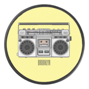 Palet De Hockey Illustration de la bande dessinée radio