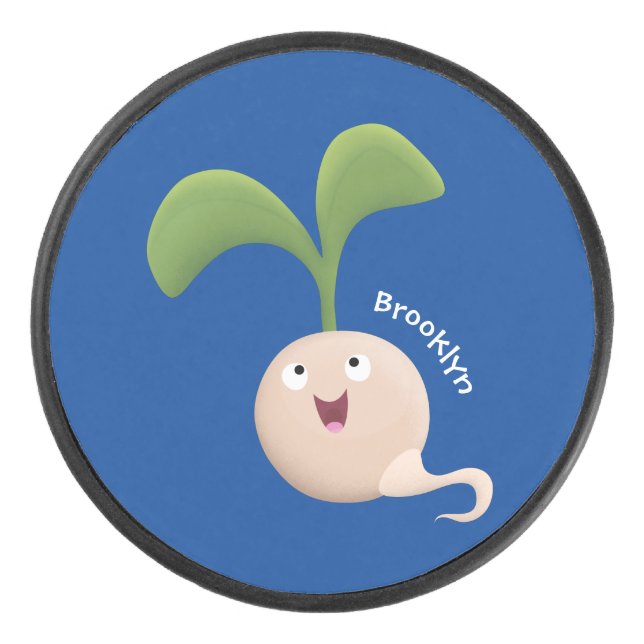 Palet De Hockey Illustration de la caricature de la gerbe de grain (Devant)