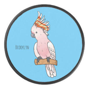 Palet De Hockey Illustration de la caricature de l'oiseau de cobay