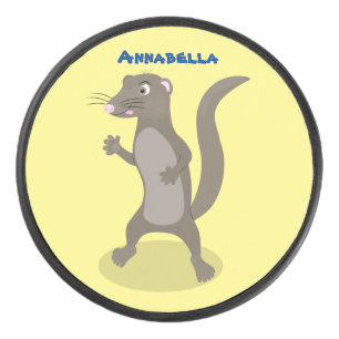 Palet De Hockey Illustration de mignonne mangouste