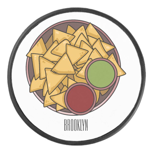 Palet De Hockey Illustration de Nachos (Devant)