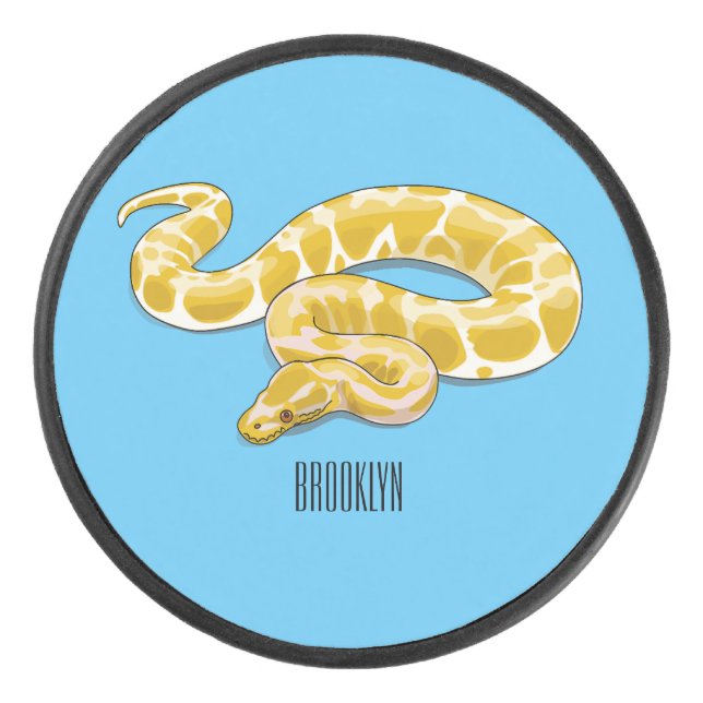 Palet De Hockey illustration de serpent python birman de dessin an (Devant)