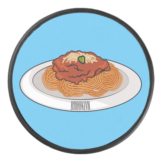 Palet De Hockey Illustration de Spaghetti (Devant)