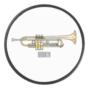 Palet De Hockey Illustration de trompette