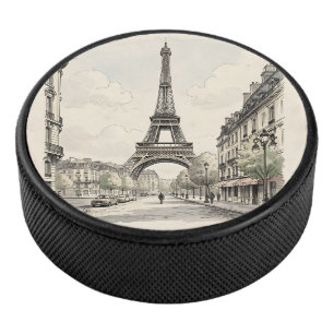 Palet De Hockey Illustration de voyage antique vintage de Paris