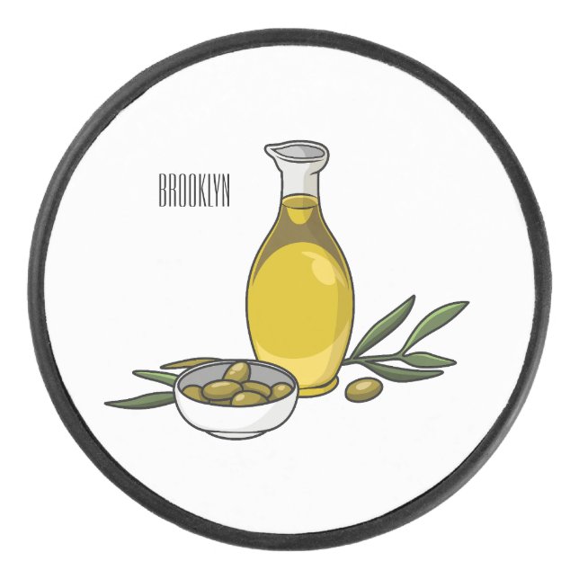 Palet De Hockey Illustration d'huile d'olive (Devant)