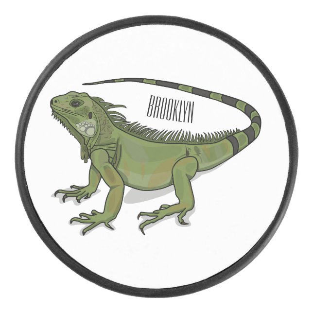 Palet De Hockey Illustration d'Iguana (Devant)