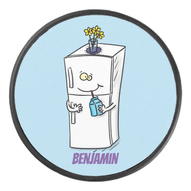 Palet De Hockey Illustration drôle de réfrigérateur (Devant)