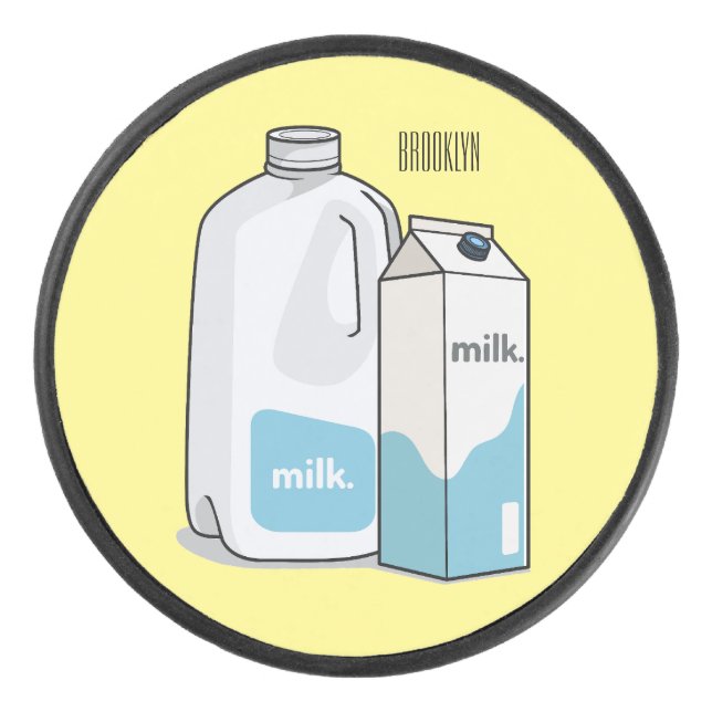 Palet De Hockey Illustration du lait (Devant)