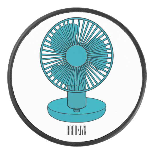 Palet De Hockey Illustration du ventilateur (Devant)