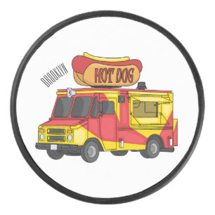Palet De Hockey Illustration d'un camion de nourriture pour chien