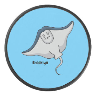 Palet De Hockey Illustration d'une caricature de poisson stingray