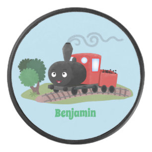 Palet De Hockey Illustration d'une locomotive à vapeur mûre