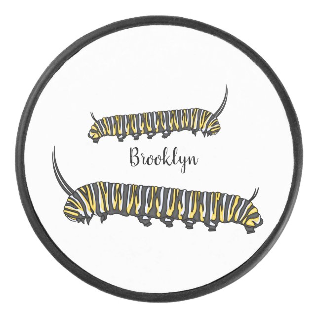 Palet De Hockey Illustration Monarch caterpillar (Devant)