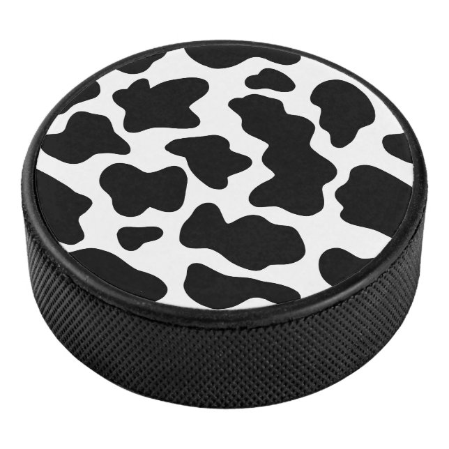 Palet De Hockey Impression de vache noire et blanche (3/4/2016 12:00:00 AM)