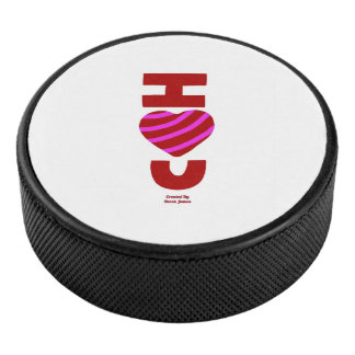 Palet De Hockey Je T'Aime Hockey Puck