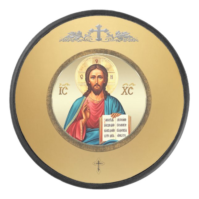 Palet De Hockey Jesus Christ (Devant)