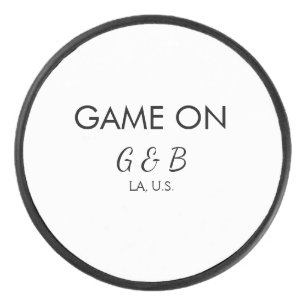 Palet De Hockey Jeu ajouter nom du couple mariage lieu ville g