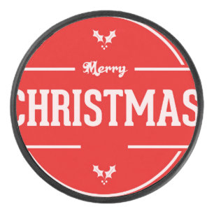 Palet De Hockey Joyeux canard de hockey de Noël