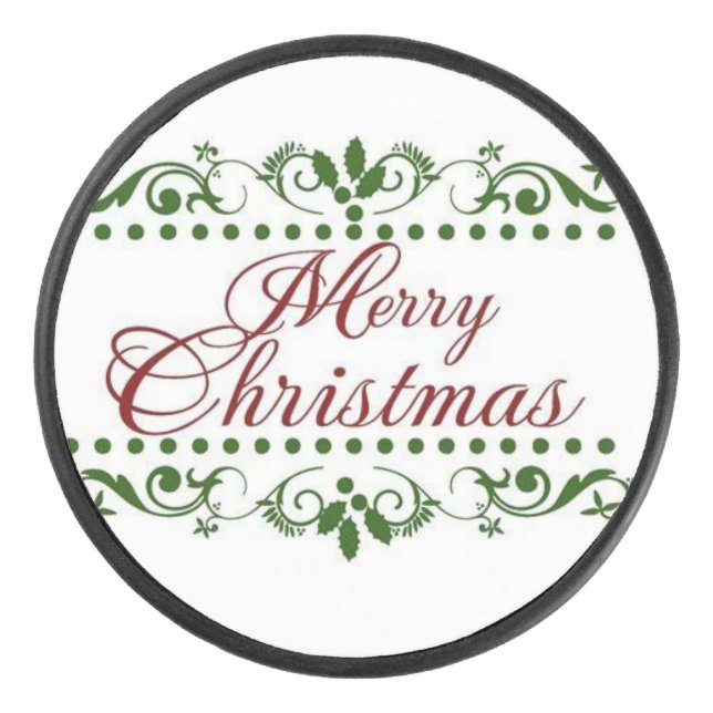 Palet De Hockey Joyeux Noël (Devant)