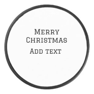 Palet De Hockey Joyeux Noël simple minimum ajouter nom modèle de t