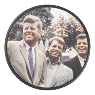 Palet De Hockey Kennedy Brothers, président John, Robert & Ted