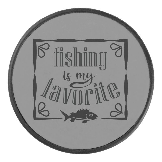 Palet De Hockey La pêche est ma citation préférée (Devant)