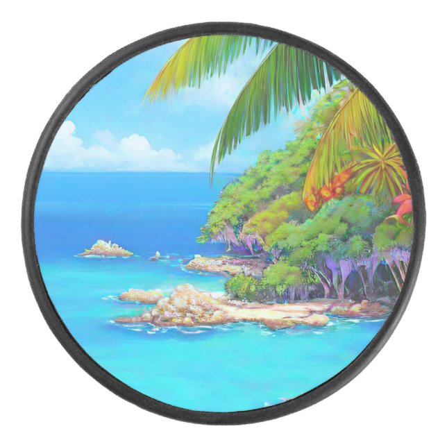 Palet De Hockey Lagon tropical (Devant)