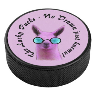 Palet de hockey Lama Rose Cool - Pas de drame, jus