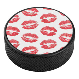 Palet De Hockey Lèvres Rouges, Motif De Lèvres, Rouge À Lèvres, Ba