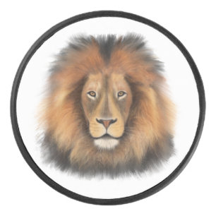 Palet De Hockey lion aquarelle Leo roi safari animal jungle chat