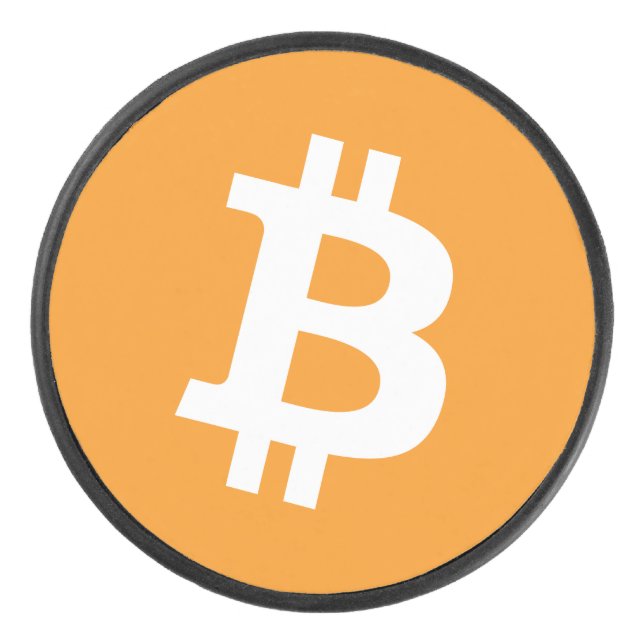 Palet De Hockey Logo Bitcoin Cryptomonnaie (Devant)
