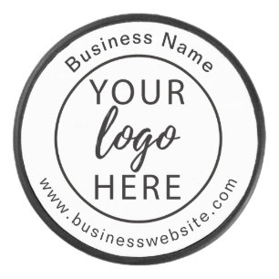 Palet De Hockey Logo d'entreprise blanc personnalisé