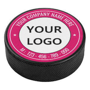 Palet De Hockey Logo personnalisé et chaudière de hockey texte Cho