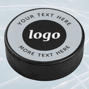 Palet De Hockey Logo Simple Avec Texte Professionnel Promotionnel