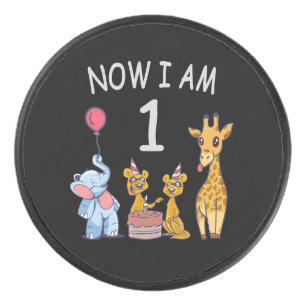 Palet De Hockey Maintenant j'ai 1 an 1er anniversaire au zoo bébé