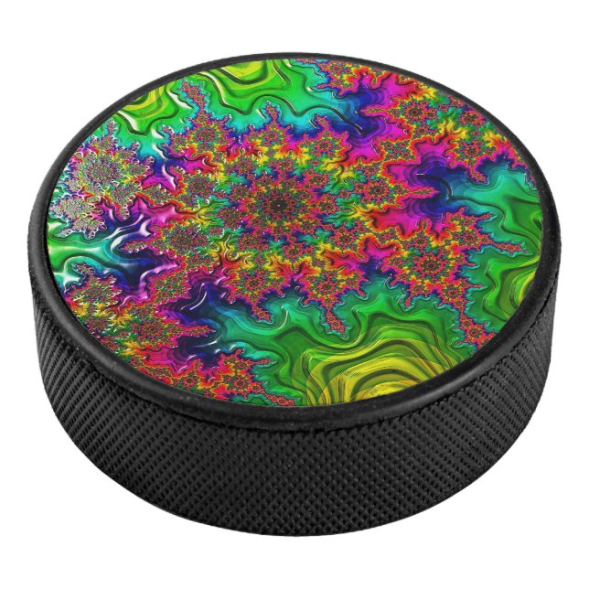 Palet De Hockey Mandelbrot Color Explosion Hockey Puck (3/4/2016 12:00:00 AM)