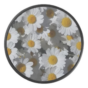 Palet De Hockey Marguerite blanche