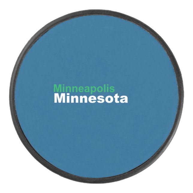 Palet De Hockey Minneapolis, Minnesota Hockey Puck (Devant)